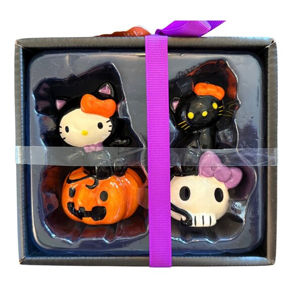 Hello Kitty Halloween‎ Pumpkin Stacking Salt & Pepper Shaker Set - Picture 2 of 8